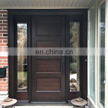 Antique Prehung Fiberglass Exterior Wooden Front Door With Windows Double Entry Doors for Sale thumbnail-3