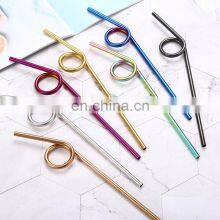 Best Selling Gold Party Eco Friendly Drinking Recyclable Color Changing Reusable Metal Straws thumbnail-4