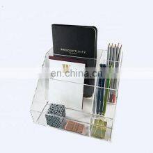 Home Supplies Clear Acrylic Tabletop Makeup Holder Large Capacity High Quality Plastic Makeup Palette Organizer