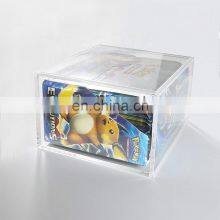 Custom Clear Acrylic Toy Booster Box Pokemon Cards Box Display Case Magnet Box thumbnail-3