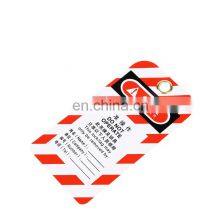 Durable Hot-sale Customize Danger Bilingual Tag Cardstock Do Not Start Equipment Locked Out thumbnail-5