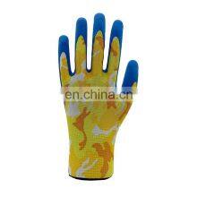 Safety Polyester Liner Palm Coated Work Gloves Men Nitrile Coated Work Gloves thumbnail-3