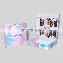 Custom Logo High Quality Cosmetics Dress Pajamas Cardboard Box Corrugated Mailer Wigs Box Packaging thumbnail-4