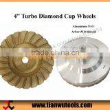 4" (Dia.100/40mm) Diamond Turbo Cup Wheel M18 Thread Fomula A