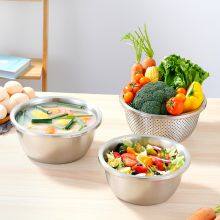 304 Stainless Steel Multi-purpose Dish Mixing Bowl Salad Bowl Kitchen Dish Set Basin thumbnail-2