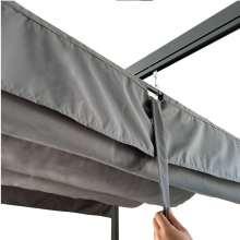 Good Quality 2*3m Aluminum Pergola With Polyester Cover Outdoor Use thumbnail-4