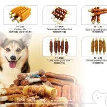Dry Dog Cat Food Crystal Chicken Wrap Fish Fillet Pet Treats Snack Pet Snacks / Pet Food Dry Pet Snacks