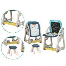 Multifunctional Double-Sided Magnetic Drawing Board for Children Home Bookshelf Stool & Scaffolding Drawing Toys
