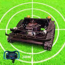 Villa Lawns Regular Grass Mowing Vigorun VTLM800 Wireless Radio Control Rubber Track Slasher Mower for Sale thumbnail-4