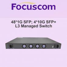 Focuslink S5630-48SF4SX L3 Managed Gigabit Fiber Switch, 48-Port SFP and 4-Port 10G SFP+ Uplink, Enterprise-Level High-Performance Access Switch thumbnail-2