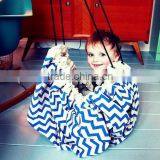 Stripe Kids Canvas Game Carpet Play Mat Child Play Rug Toy Storage Bag thumbnail-3