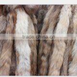 Natural Color Garment Real Raccoon Fur Collar , Customized in Length thumbnail-3