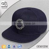 Wholesale High Quality Metal Logo Leather Strap Buckle Snapback Hat thumbnail-1