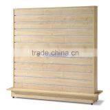 Double Side Slatwall Wooden Display Stand (SZ-WDR006)