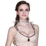 Nursing Bra Cotton Bra Pregnant Women Breastfeeding Open Buckle Bra thumbnail-1