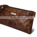 Icarer Classical Real Leather Handbag Zipper Wallet With Card Slot thumbnail-1