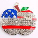 2016 Newest Fashion Cute Fruit Shape Rhinestone Charm Cartoon Pendants For Kids Necklaces Jewelry Making! thumbnail-1