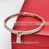 Zip Design Zircon Gold Plated Bracelets & Bangles for Women Top Quality Jewelry thumbnail-4