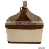 Leather Storage Basket for Magzine Packaging thumbnail-1