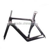 Chinese Carbon Track Frame Set 48/51/54/56/58cm Headset 1-1/8"-1-1/4" Quality Choice thumbnail-1