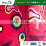 Changshu Manufacturer Flower Printed Velour Upholstery Sofa Fabric