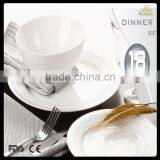 bone china embossed dinner set