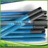 beautiful pvc coated wood broom stick with long cap