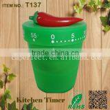 China Mechanical Kitchen Bucket With Pepper Shape Timer thumbnail-1