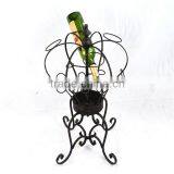 13A470NV Decorative floor standing metal wine holder