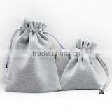 Small Custom Printed Suede Jewelry Pouches / Velvet Jewelry Bags thumbnail-2
