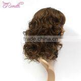 Middle Length Beautiful Wavy Natural Black Human Hair Wig thumbnail-2