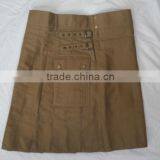 Dark Khaki Modern Utility Kilt Mens thumbnail-4