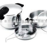 New Style Pressure Cooker With Glass Lid Set
