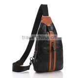 Men's Vintage Genuine Leather Travel Hiking Shoulder Messenger Sling Chest Bag
