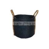 Round Water Hyacinth Baskets With Handles, Storage Water Hyacinth Baskets, Laundry Baskets, Natural Material With Good Price thumbnail-1