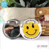 Fashion High Quality Mirror Tin Button/round Makeup Mirror thumbnail-1