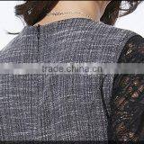 OEM 2015 Winter Lastest Design New High Waist Playsuits With Belt Fashion OL Long Romper Sleeveless Women Jumpsuits thumbnail-5