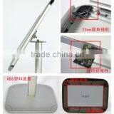Free Floor Stand Aluminum Sign Post Hotel Use Lobby Display Silver Menu Holder With Square Base thumbnail-6