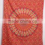 RT-631 Mandala Decorative Mandala Printed Tapestry Wall Throws Indian Decor Art Sanganeri Screen Print Bedspread Jaipur thumbnail-1
