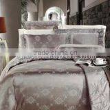 Silver Grey 100% Silk Jacquard Bedding Set thumbnail-1
