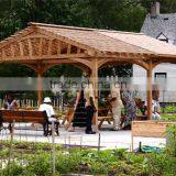 Recycled Backyard Outside Hollow Composite Wood Decking Wpc Decking Metal Pergola thumbnail-5