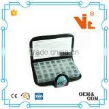 V-PB030 Custom Printing 28 Compartments Notebook PU Leather 7 Day Pill Box thumbnail-5