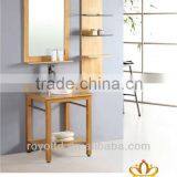 Solid Wood Bathroom Cabinet With Mirror and Sink RA041 thumbnail-1