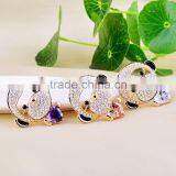 2016 New Trendy Animal Brooch Crystal Rhinestone Cute Monkey Brooch thumbnail-4