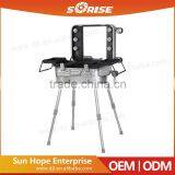 Sunrise Fashion High Quality Aluminum Carry Portable With Lighted Mirror Make up Case Quality Choice thumbnail-2