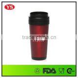 16oz Red Coating Stainless Steel Insulated Travel Mugs thumbnail-1