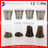 Wholesale Spice Mill Glass Pepper Mill With Stainless Steel Lid