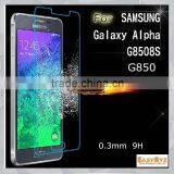 Gold Supplier 0.3mm Tempered Glass Impact Resistant Screen Protector for Samsung Galaxy Alpha G850 Oem/odm (Glass Shield)