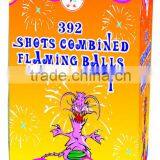 2015 New Products-392 Shots Combined Flaming Balls With Report