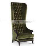 Antique High Back Velvet Chair for Sale TC4009 thumbnail-1